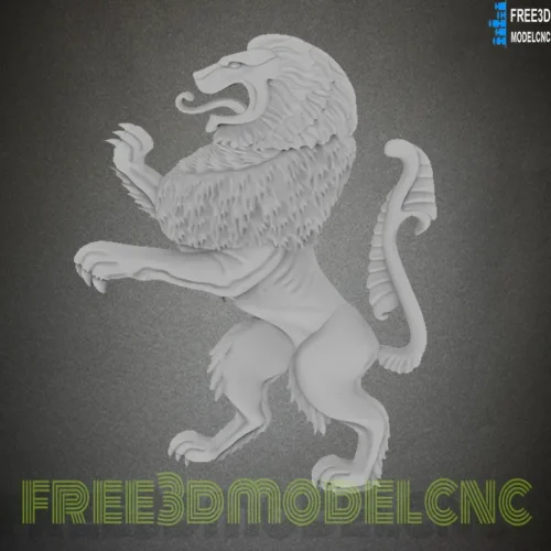 3D Model STL File for CNC Router Laser & 3D Printer,lion free 3D model,lion 3d