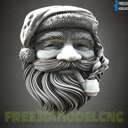 3D Model STL File for CNC Router Laser & 3D Printer,Santa Claus 6,3d animals,3d cnc files,design for 3d printing